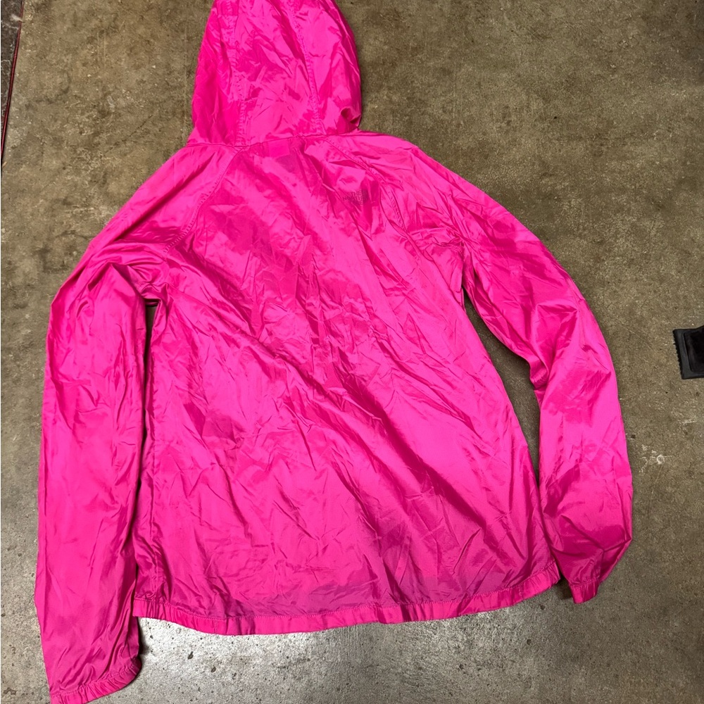 The North Face pink windbreaker Jacket size large women’s - Picture 7 of 8